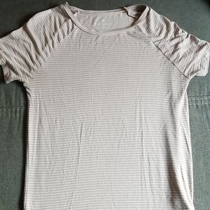 Pink and white american eagle shirt